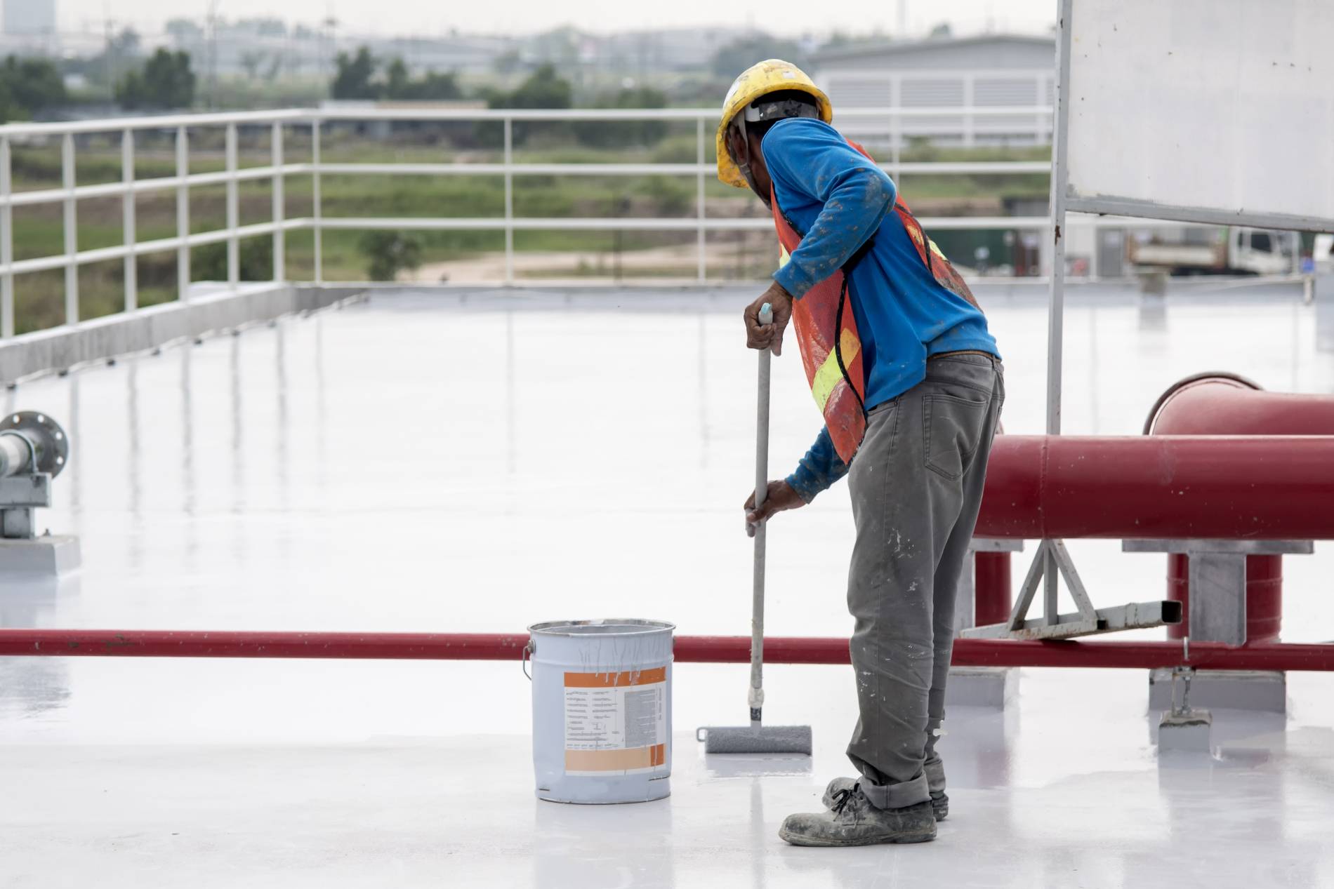 Travaux de couverture sur toits plats